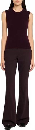 A.L.C. Ian Sleeveless Sweater Top In Deep Plum
