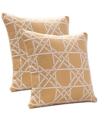 Brooks Brothers Lattice Work Decorative Pillow