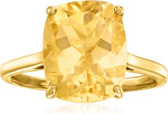 Ross-Simons Citrine Ring in 18kt Gold Over Sterling
