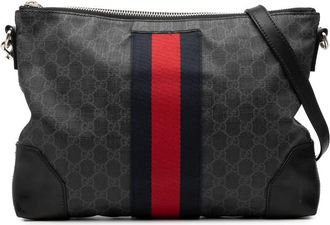 Gucci Pre-owned Gucci GG Supreme Web Crossbody Unisex 474139 204046