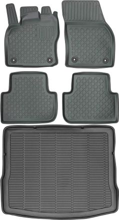 OEM Volkswagen Tiguan Ii Crossover De 2015 (juego) - Alfombrillas Para Coche + Alfombrilla Para Maletero