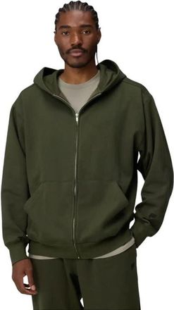 Fabletics Mens The Go-To Full Zip Oversized Hoodie in Dark Olive at Nordstrom, Size Xx-Large
