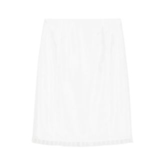 Dunst Midi Skirts, female, White, Size: M H-Line Laced Midi Skirt