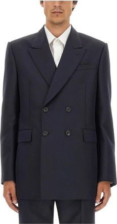 Alexander McQueen Heren, Pakken, Blauw, Maat: L Wol