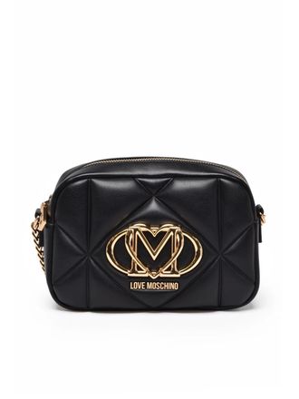 Love Moschino Black Quilted Polyurethane Shoulder Bag