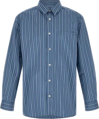 A.P.C. Blue Relaxed Stripes Shirt