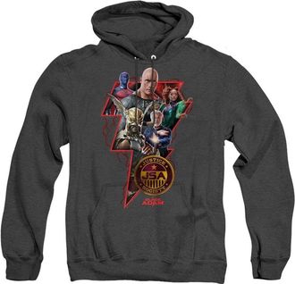 Gildan Black Adam Black Adam Character Bolt Adult Heather Hoodie / Hooded Sweatshirt