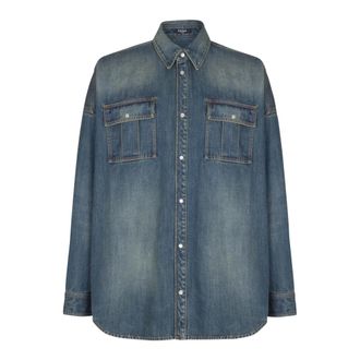 Balmain Hombre, Camisas, Azul, Talla: 4XL