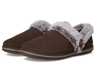 Skechers Cozy Campfire - French Toast2 Womens Slippers Chocolate : 7.5 B - Medium, Suede