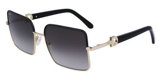 Ferragamo SF 302SL 703 Womens Sunglasses Gold Size 60