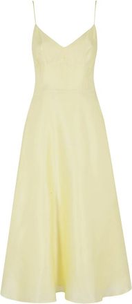 Alberta Ferretti Silk Organza Dress - Dames - Casual kleedjes - Geel - S - Organza - Kleedjes