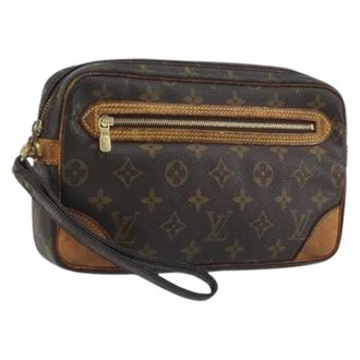 Louis Vuitton Tweedehands Canvas Louis Vuitton tassen - Dames - Pre-owned - Bruin - Maat: ONE Size