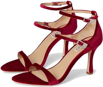 Badgley Mischka Valencia Womens Dress Sandals Red Velvet : 8.5 M, Leather