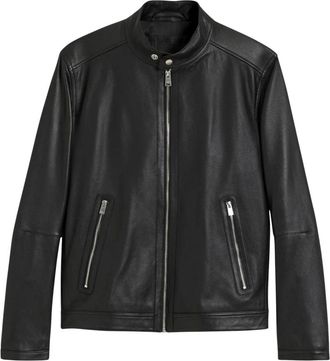 HUGO BOSS Giacca in pelle H-Mansell5 - - Jackets - Uomo - Nero - S