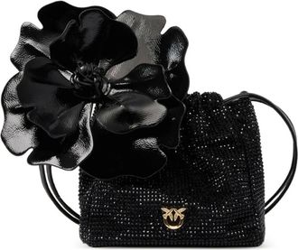Pinko Pouch Flower - - Bags - Donna - Nero - ONE SIZE