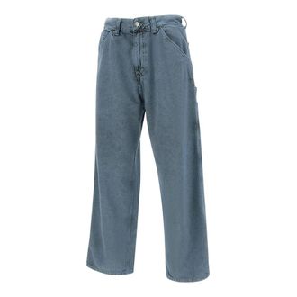 Carhartt Work in Progress Jeans, Heren, Blauw, S, Katoen, OG Single Knee Pant