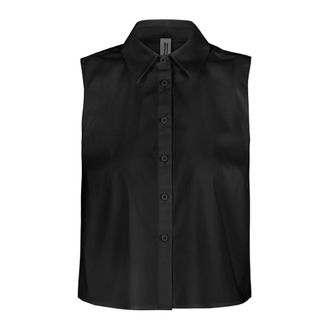 Bomboogie Camisa acampanada sin mangas - Blouses & Shirts - Mujer - Negro - S