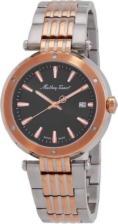 Mathey-Tissot Neptune Quartz Black Dial Mens Watch H912RN