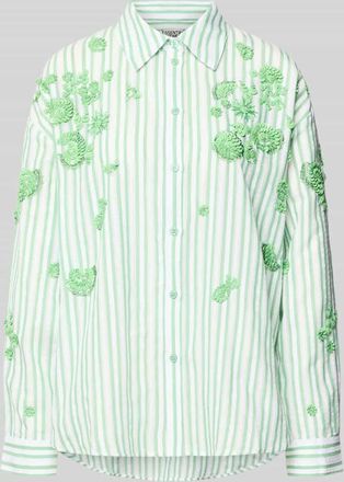 Essentiel Loose Fit Hemdbluse aus reiner Baumwolle Modell JULIETA in Gruen, Gr&ouml;&szlig;e XS