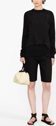 Jil Sander Womens Black Wool Sweatshirt - Size EU 36 (Womens)