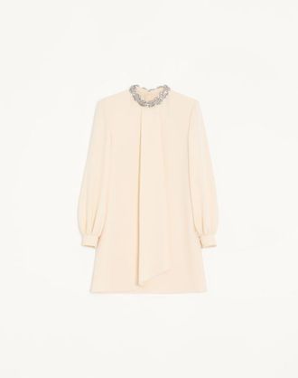 Valentino CADY COUTURE EMBROIDERED DRESS Woman CORAL/SILVER 36