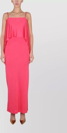 Tom Ford ruffled layered maxi dress slit
