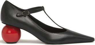 Marni 60 mm pumps met bolvormige hak en T-bandje - Zwart