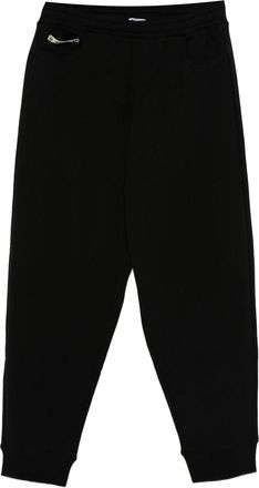 Moschino Mens Zip-pocket Cuffed Trousers - Black Cotton - Size EU 48 (Mens)