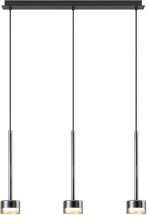 Mantra Mantra L&aacute;mpara Colgante Tonic De 3 Luces Gx53 Cristal H.200cm I.72cm Transparente/cromo/bronce/cobre