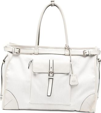 Prada Buckle-detail Tote Bag