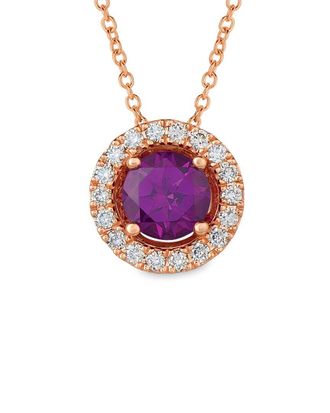 Le Vian 14K Strawberry Gold 1.04 Ct. Tw. Purple Garnet Pendant