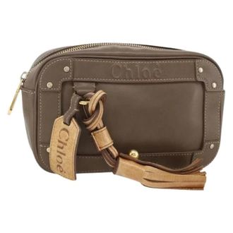 Chlo&eacute; Pre-owned Clutch - Dames - Pre-owned - Bruin - Maat: ONE Size Leer