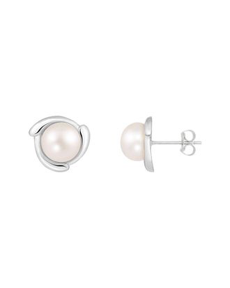 Splendid Pearls 10K 7-8mm Pearl Earrings