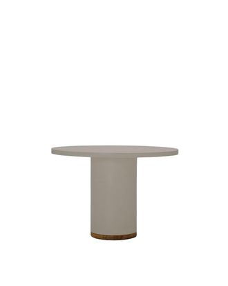 Hannun Mesa de comedor de microcemento en color gris piedra, 110cm
