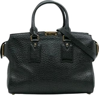 Burberry Pre-owned Handbags, female, Black, Size: ONE SIZE Pre-owned Vintage Handbag