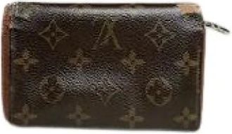Louis Vuitton Pre-owned Wallets, female, Brown, Size: ONE SIZE Pre-owned Leather Wallet