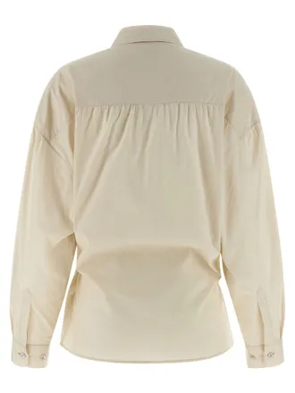 Christophe Lemaire Straight Collar Twisted Shirt - Beige