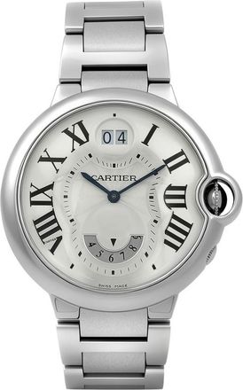 Cartier Pre-owned Cartier Ballon Bleu De Cartier GMT Silvered Opaline Dial Mens Watch W6920011