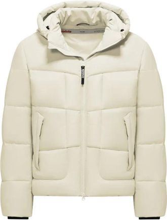 Invicta Korte Bimateriaal Pufferjas - Heren - Winterjassen - Wit - XL - Jassen
