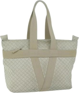 Bottega Veneta Pre-owned Tote Bags, female, White, Size: ONE SIZE Pre-owned Tote Bag