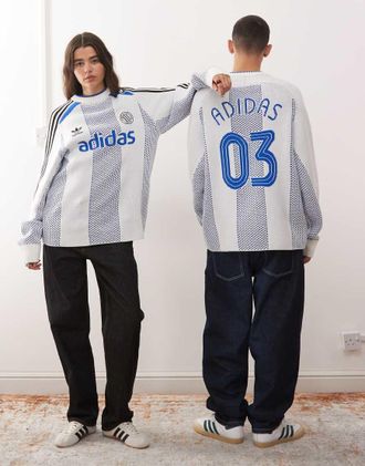 adidas Originals Adicolor - Maglia in jersey bianca-Bianco