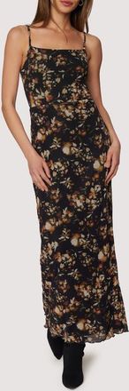 Lost + Wander Moonlit Meadow Floral Maxi Dress in Black Rust Floral at Nordstrom, Size Medium