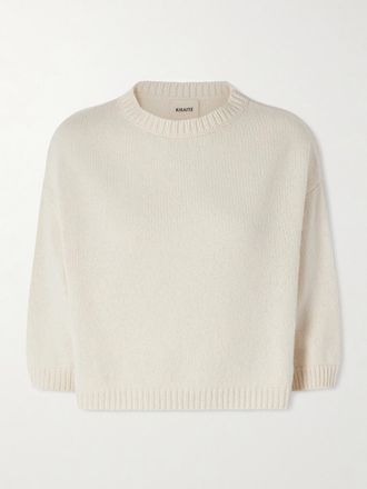 Khaite Pullover In Cashmere Sabina - Crema