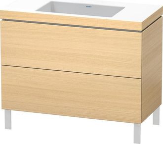 Duravit Lavabo Para Muebles Duravit L-cube C-bonded Con Base Sobre El