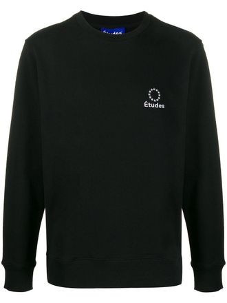 Études Studio logo embroidered sweatshirt - Black