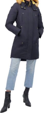 Moose Knuckles Grand Metis Parka Puffer Down Jacket In Navy