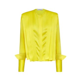 MVP Wardrobe Dames, Blouses & Shirts, Geel, Maat: XS Katoen