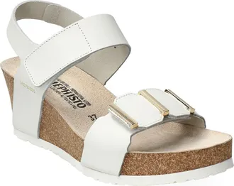 Mephisto Leonore Ankle Strap Sandal in White at Nordstrom, Size 9