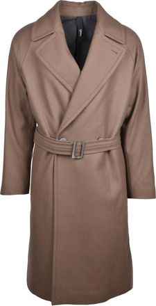 Hevò Heren, Mantels, Bruin, Maat: 2XS Polyamide