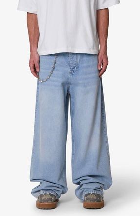 mnml Baggy Washed Rave Denim Jeans in Washed Blue at Nordstrom, Size 36